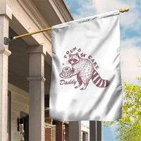Funny Raccoon Adult Humor Gag Gift Garden Flag Pound My Cake Daddy