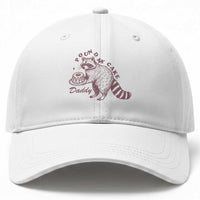 Funny Raccoon Adult Humor Gag Gift Baseball Cap Pound My Cake Daddy