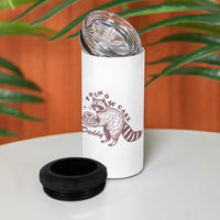 Funny Raccoon Adult Humor Gag Gift 4 in 1 Can Cooler Tumbler Pound My Cake Daddy