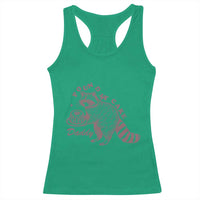 Funny Raccoon Adult Humor Gag Gift Racerback Tank Top Pound My Cake Daddy