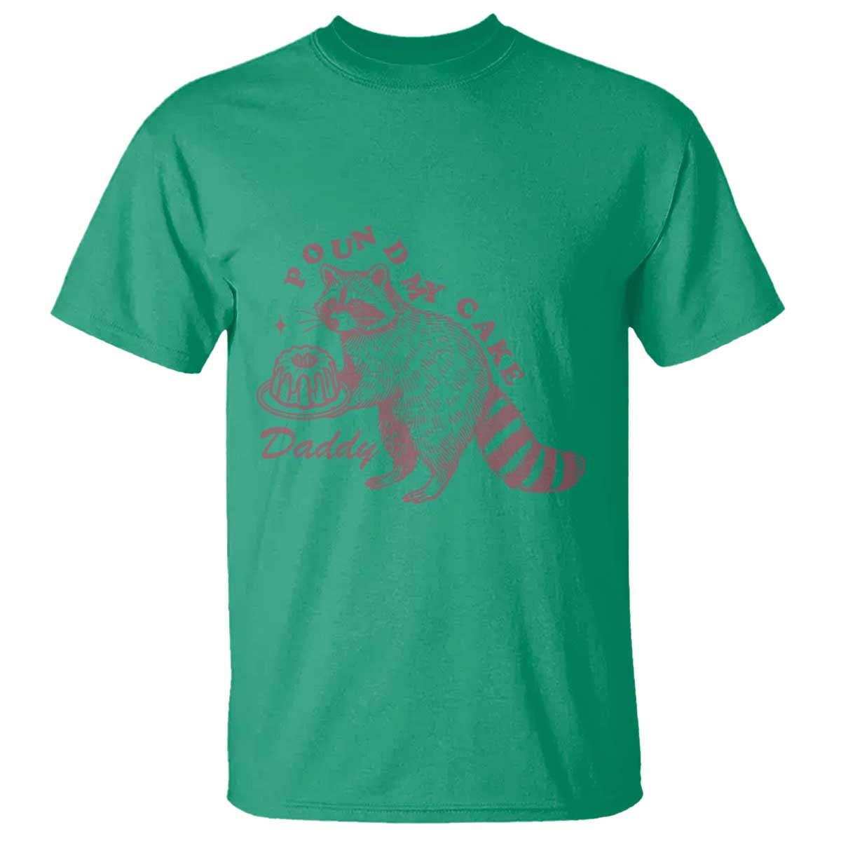 Funny Raccoon Adult Humor Gag Gift T Shirt Pound My Cake Daddy