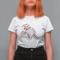 Funny Raccoon Adult Humor Gag Gift T Shirt For Women Pound My Cake Daddy