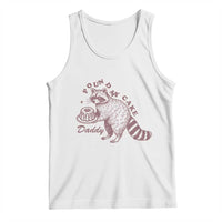 Funny Raccoon Adult Humor Gag Gift Tank Top Pound My Cake Daddy