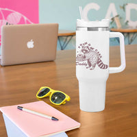 Funny Raccoon Adult Humor Gag Gift Tumbler With Handle Pound My Cake Daddy