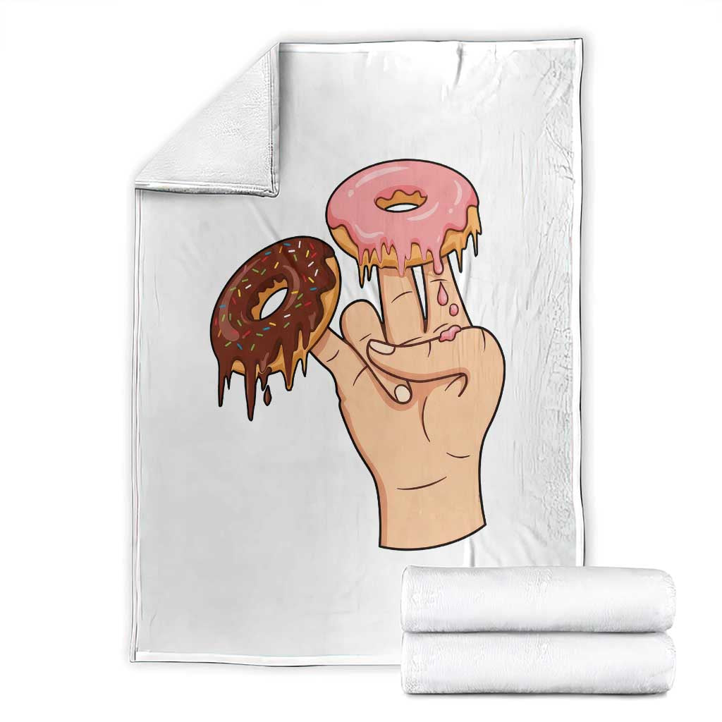 2 In The Pink 1 In The Stink Throw Blanket Funny Donut Adult Humor