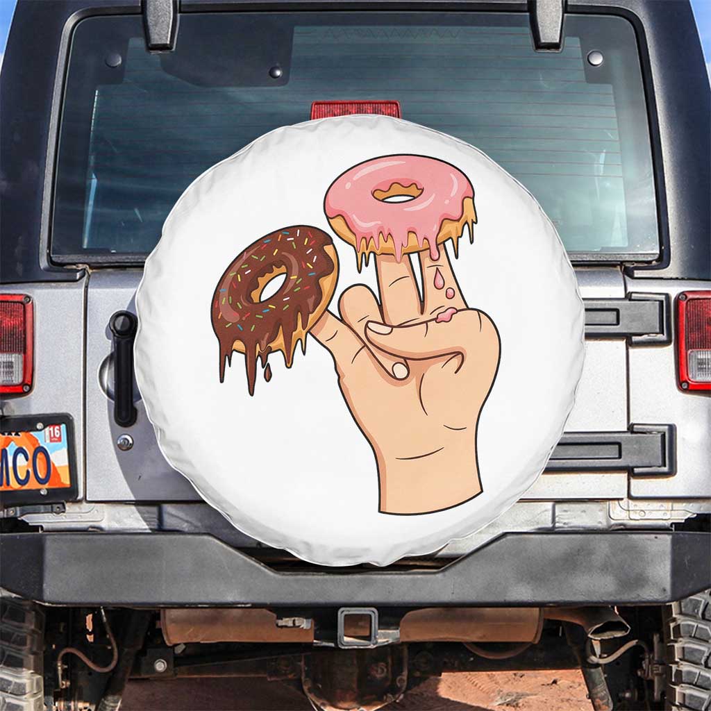2 In The Pink 1 In The Stink Spare Tire Cover Funny Donut Adult Humor