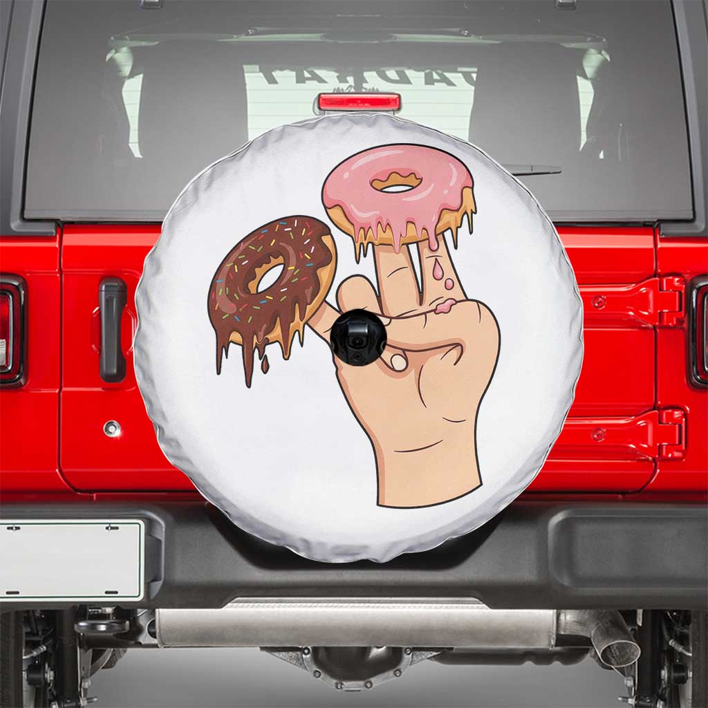 2 In The Pink 1 In The Stink Spare Tire Cover Funny Donut Adult Humor