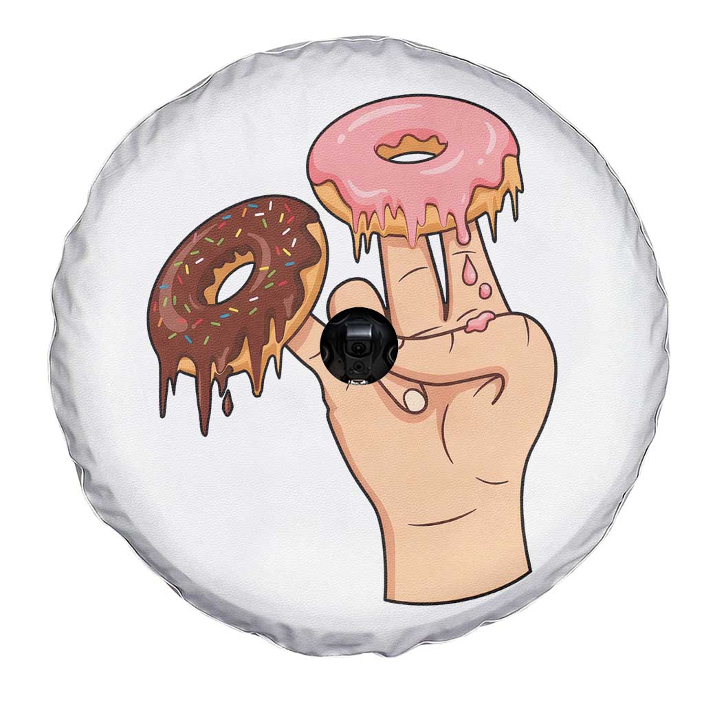 2 In The Pink 1 In The Stink Spare Tire Cover Funny Donut Adult Humor