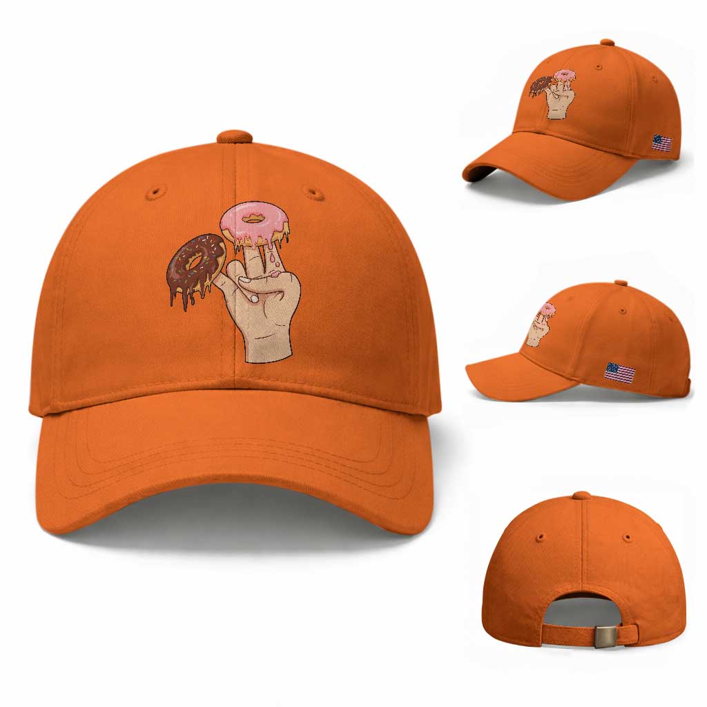 2 In The Pink 1 In The Stink Baseball Cap Funny Donut Adult Humor