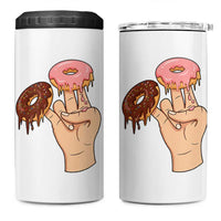 2 In The Pink 1 In The Stink 4 in 1 Can Cooler Tumbler Funny Donut Adult Humor