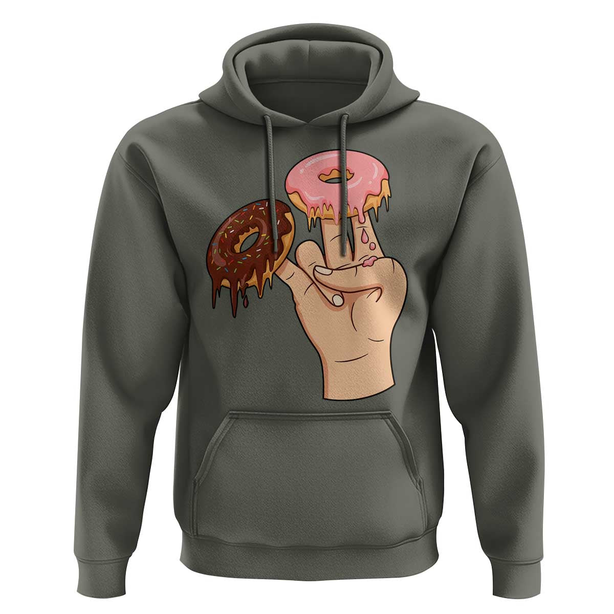 2 In The Pink 1 In The Stink Hoodie Funny Donut Adult Humor