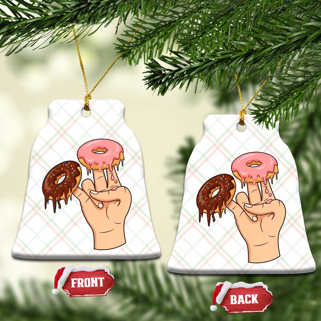 2 In The Pink 1 In The Stink Ceramic Ornament Funny Donut Adult Humor
