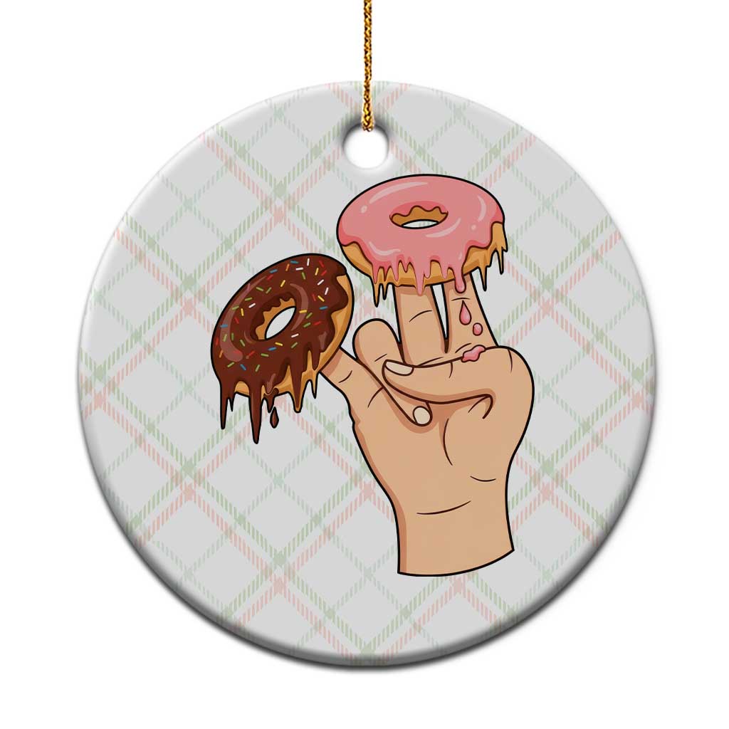 2 In The Pink 1 In The Stink Ceramic Ornament Funny Donut Adult Humor