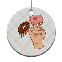 2 In The Pink 1 In The Stink Ceramic Ornament Funny Donut Adult Humor