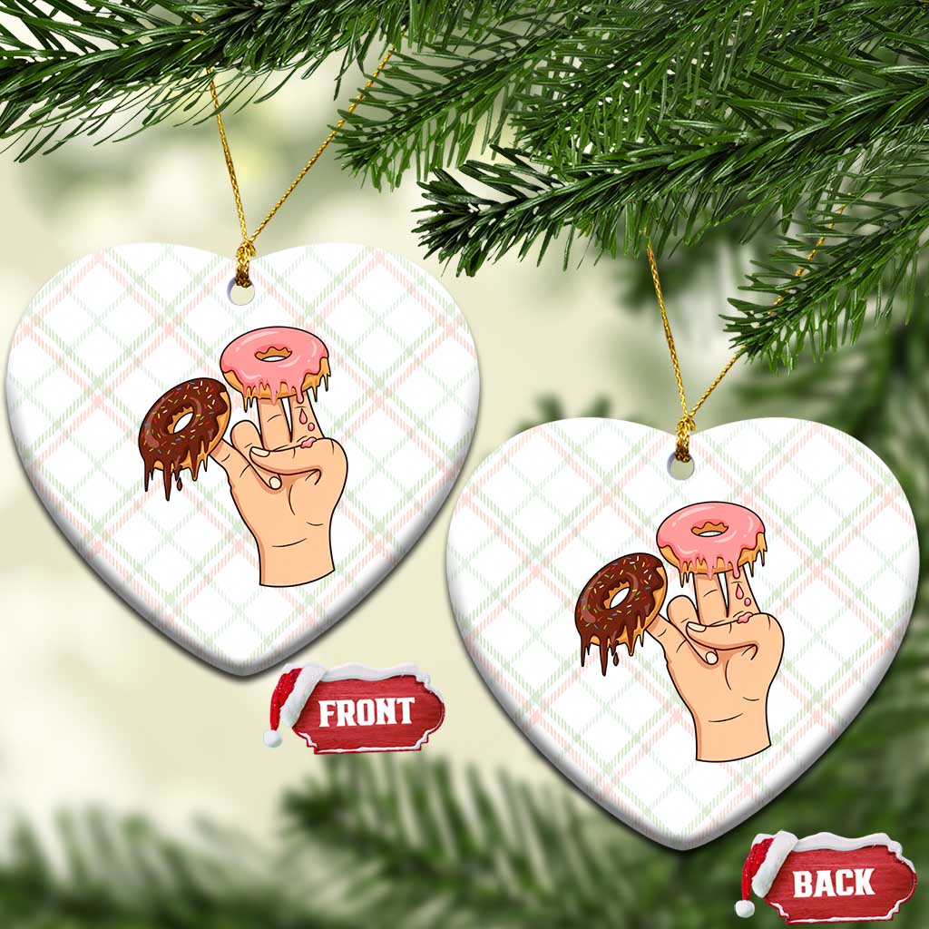 2 In The Pink 1 In The Stink Ceramic Ornament Funny Donut Adult Humor