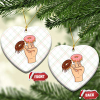 2 In The Pink 1 In The Stink Ceramic Ornament Funny Donut Adult Humor