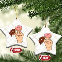 2 In The Pink 1 In The Stink Ceramic Ornament Funny Donut Adult Humor