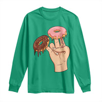2 In The Pink 1 In The Stink Long Sleeve Shirt Funny Donut Adult Humor