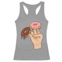 2 In The Pink 1 In The Stink Racerback Tank Top Funny Donut Adult Humor