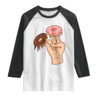 2 In The Pink 1 In The Stink Raglan Shirt Funny Donut Adult Humor