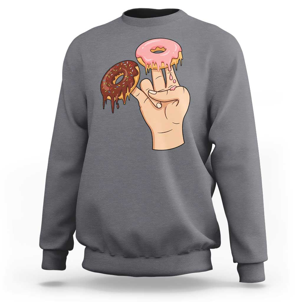 2 In The Pink 1 In The Stink Sweatshirt Funny Donut Adult Humor