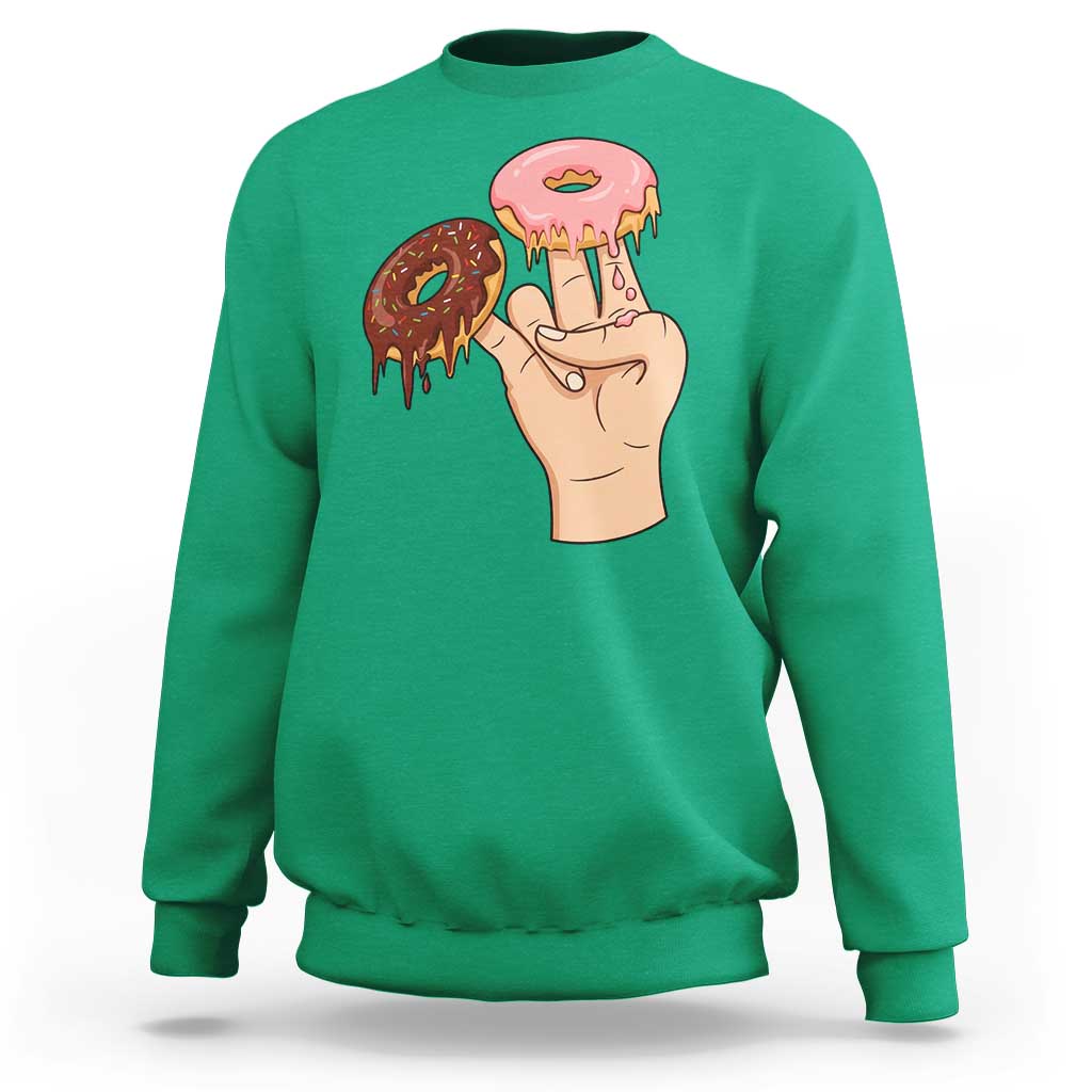 2 In The Pink 1 In The Stink Sweatshirt Funny Donut Adult Humor