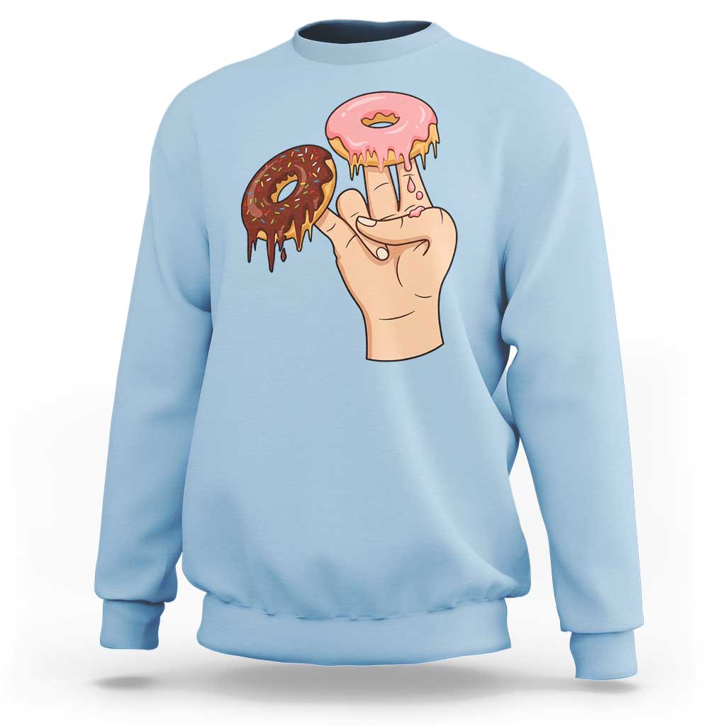 2 In The Pink 1 In The Stink Sweatshirt Funny Donut Adult Humor