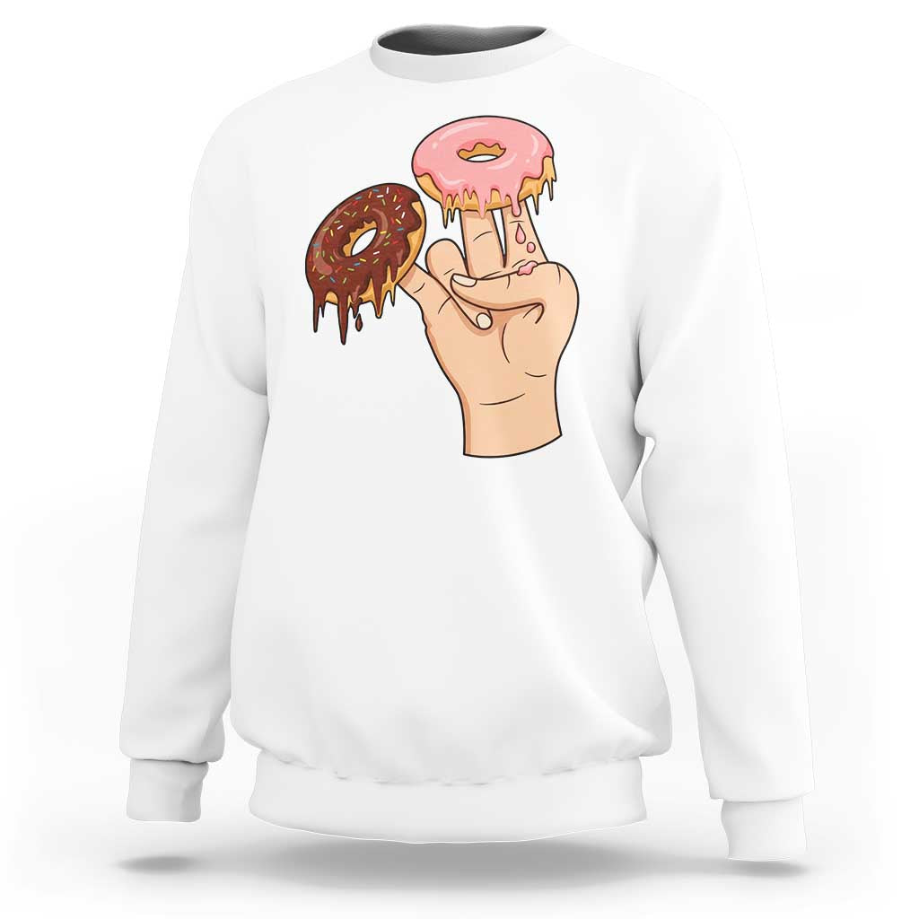 2 In The Pink 1 In The Stink Sweatshirt Funny Donut Adult Humor