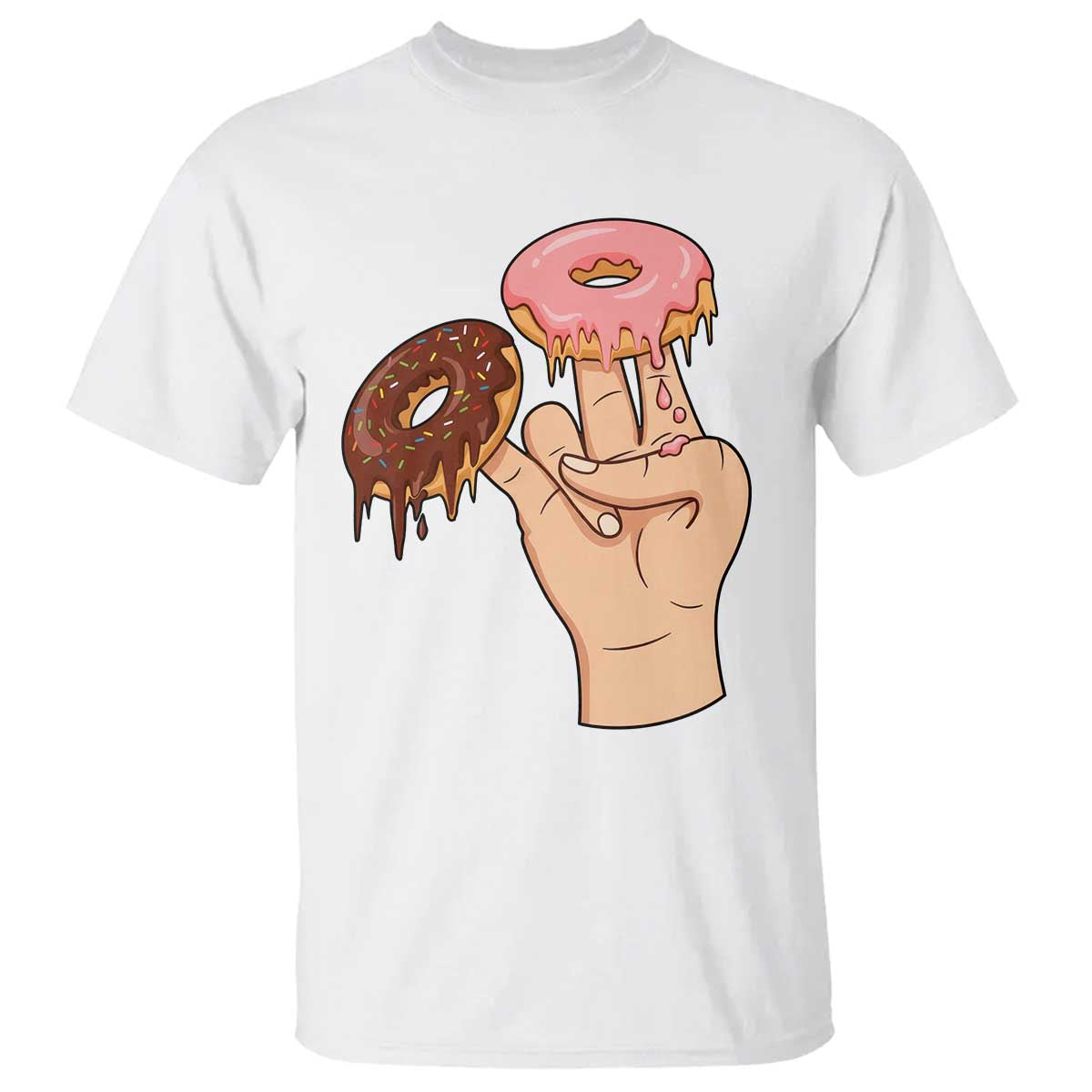 2 In The Pink 1 In The Stink T Shirt Funny Donut Adult Humor
