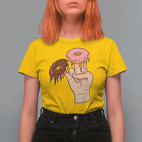 2 In The Pink 1 In The Stink T Shirt For Women Funny Donut Adult Humor