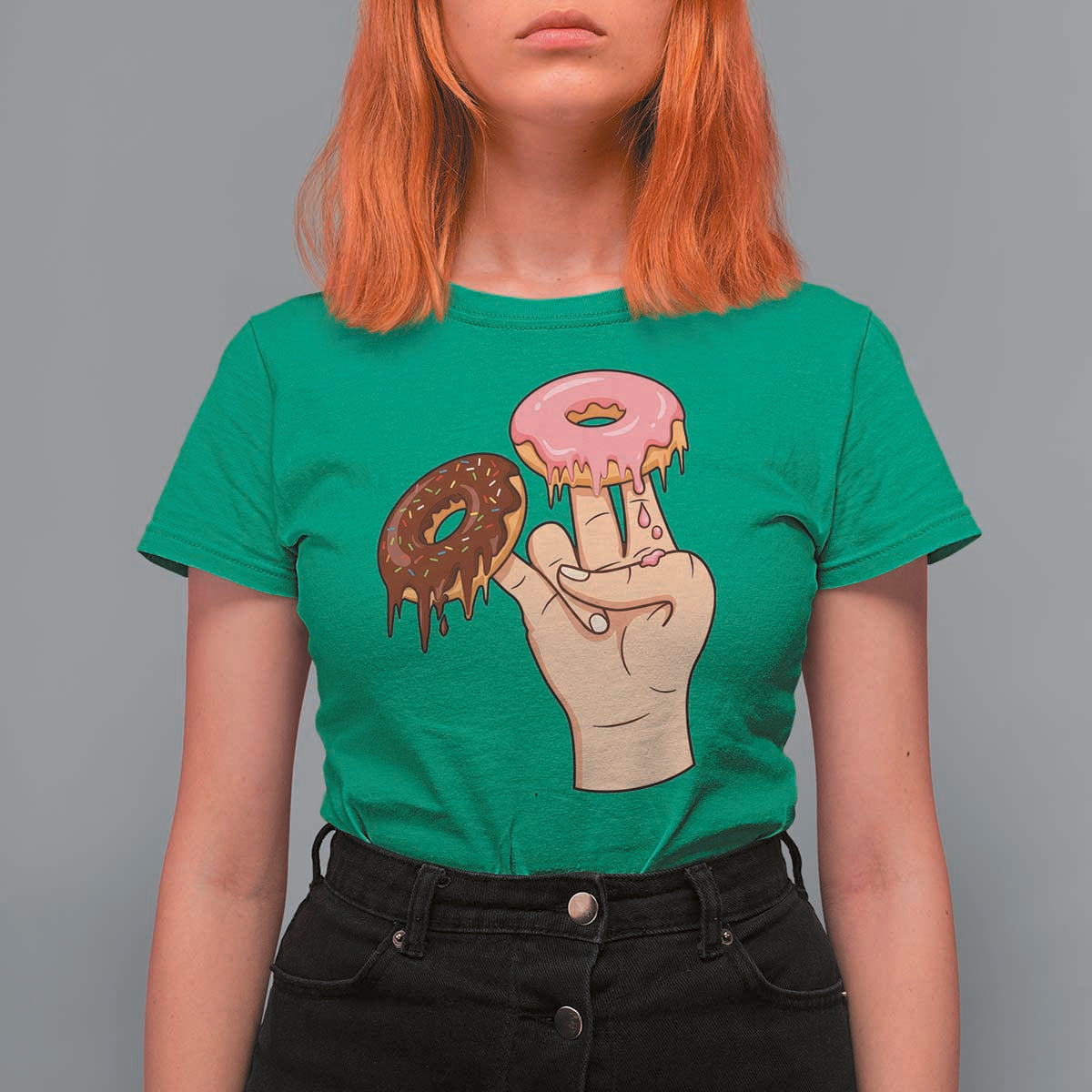 2 In The Pink 1 In The Stink T Shirt For Women Funny Donut Adult Humor