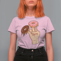 2 In The Pink 1 In The Stink T Shirt For Women Funny Donut Adult Humor