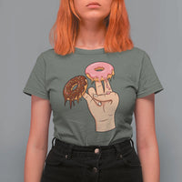 2 In The Pink 1 In The Stink T Shirt For Women Funny Donut Adult Humor