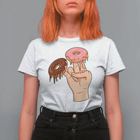 2 In The Pink 1 In The Stink T Shirt For Women Funny Donut Adult Humor