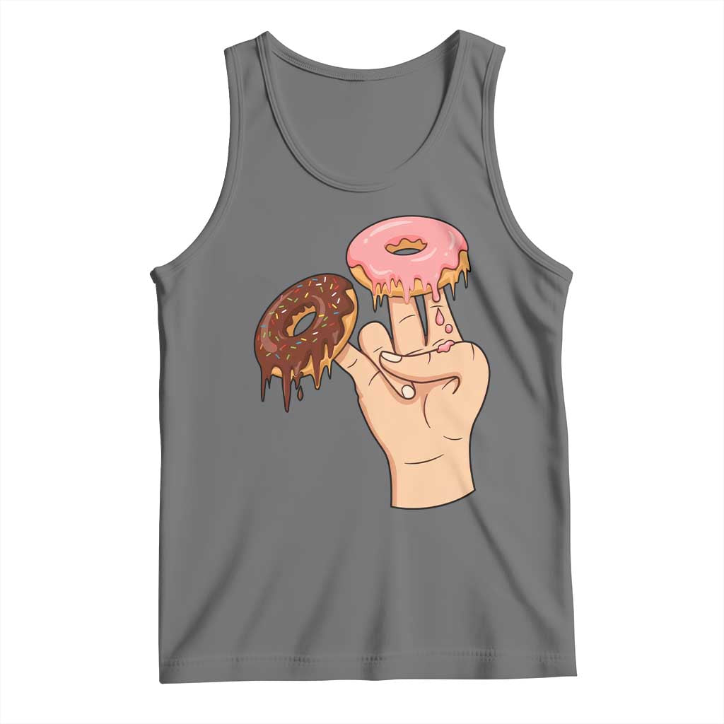 2 In The Pink 1 In The Stink Tank Top Funny Donut Adult Humor