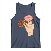 2 In The Pink 1 In The Stink Tank Top Funny Donut Adult Humor