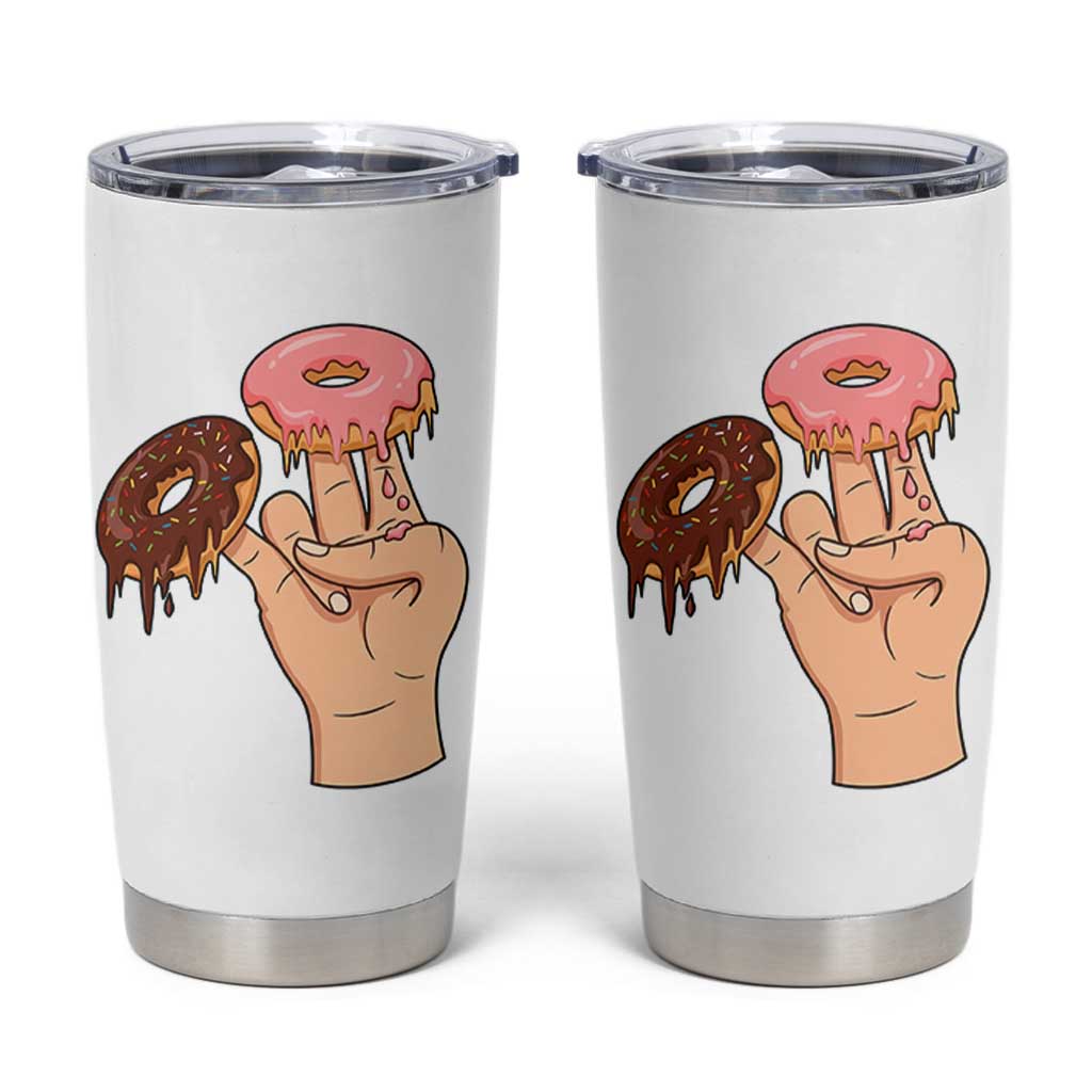 2 In The Pink 1 In The Stink Tumbler Cup Funny Donut Adult Humor