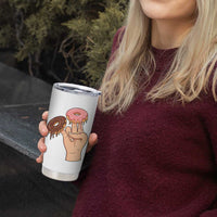 2 In The Pink 1 In The Stink Tumbler Cup Funny Donut Adult Humor
