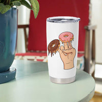 2 In The Pink 1 In The Stink Tumbler Cup Funny Donut Adult Humor