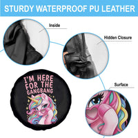 Funny Adult Humor Spare Tire Cover I Am Here For The Gangb*ng