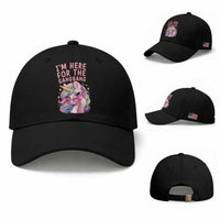 Funny Adult Humor Baseball Cap I Am Here For The Gangb*ng