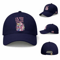 Funny Adult Humor Baseball Cap I Am Here For The Gangb*ng