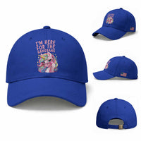 Funny Adult Humor Baseball Cap I Am Here For The Gangb*ng
