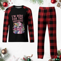 Funny Adult Humor Plaid Pajama Set I Am Here For The Gangb*ng