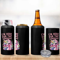 Funny Adult Humor 4 in 1 Can Cooler Tumbler I Am Here For The Gangb*ng