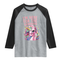 Funny Adult Humor Raglan Shirt I Am Here For The Gangb*ng
