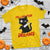 Killer Black Cat Halloween T Shirt Follow Your Dreams - Wonder Print Shop