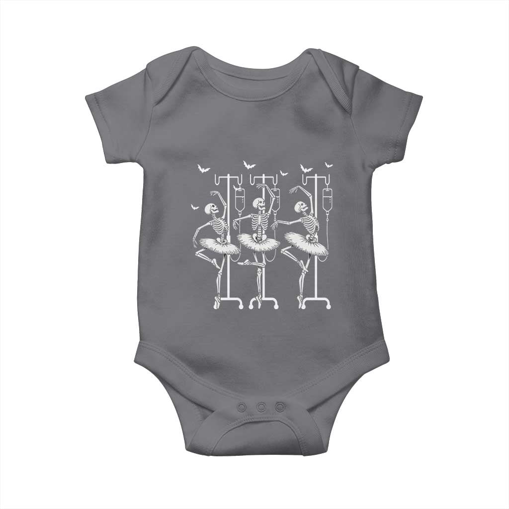 Emergency Room RN Nurse Halloween Baby Onesie Dancing Skeleton - Wonder Print Shop