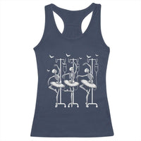 Emergency Room RN Nurse Halloween Racerback Tank Top Dancing Skeleton - Wonder Print Shop