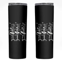 Emergency Room RN Nurse Halloween Skinny Tumbler Dancing Skeleton